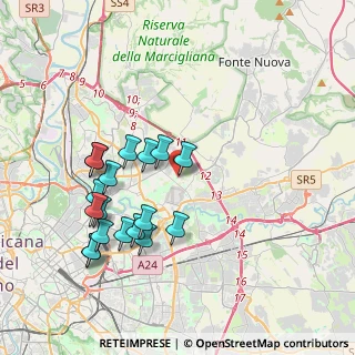 Mappa Via Pollenza, 00156 Roma RM, Italia (4.08222)