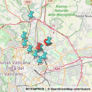 Mappa Via dei Monti Sibillini, 00141 Roma RM, Italia (3.12455)