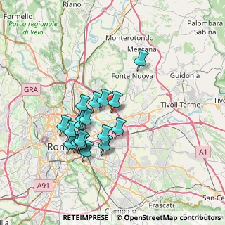 Mappa Via S. Benedetto del Tronto, 00156 Roma RM, Italia (6.7775)