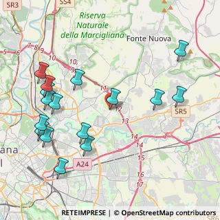 Mappa Via S. Benedetto del Tronto, 00156 Roma RM, Italia (5.0925)
