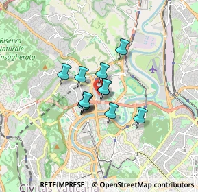 Mappa Collina Fleming zona, 00191 Roma RM, Italia (1.05417)