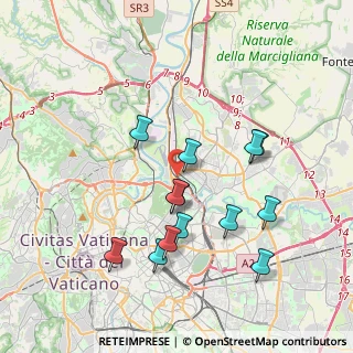 Mappa Prati Fiscali- Villa Spada, 00141 Roma RM, Italia (3.85846)