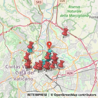 Mappa Prati Fiscali- Villa Spada, 00141 Roma RM, Italia (3.947)