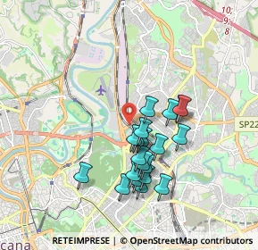 Mappa Prati Fiscali- Villa Spada, 00141 Roma RM, Italia (1.6525)