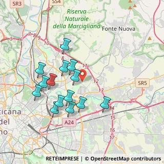 Mappa Via Belforte del Chienti, 00156 Roma RM, Italia (3.72786)