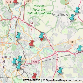 Mappa Via Belforte del Chienti, 00156 Roma RM, Italia (7.23077)
