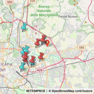 Mappa Via Belforte del Chienti, 00156 Roma RM, Italia (4.20917)