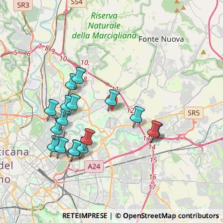 Mappa Via Belforte del Chienti, 00156 Roma RM, Italia (4.21706)
