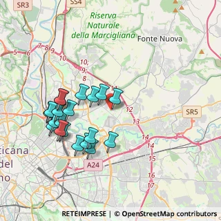 Mappa Via Belforte del Chienti, 00156 Roma RM, Italia (3.9935)