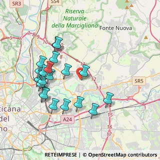 Mappa Via Belforte del Chienti, 00156 Roma RM, Italia (4.121)