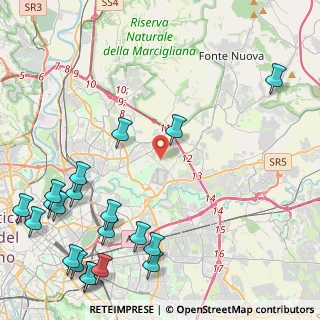 Mappa Via Belforte del Chienti, 00156 Roma RM, Italia (6.6025)