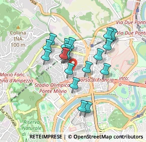 Mappa Cassia- Ronciglione, 00191 Roma RM, Italia (0.768)