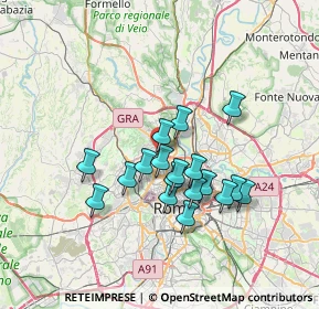 Mappa Via Ronciglione, 00191 Roma RM, Italia (6.10111)