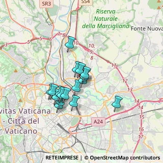 Mappa Piazza Vesuvio, 00141 Roma RM, Italia (2.80294)