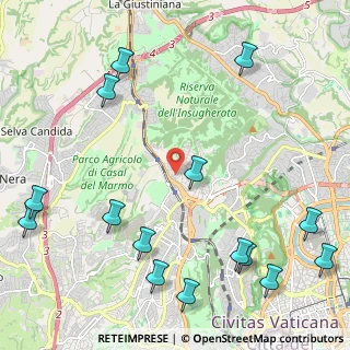 Mappa Via Giovanni Antonio Rayneri, 00135 Roma RM, Italia (3.14667)