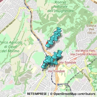 Mappa Via Giovanni Antonio Rayneri, 00135 Roma RM, Italia (0.6375)