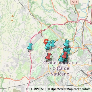 Mappa Via Erminia Fusinato, 00135 Roma RM, Italia (3.64412)