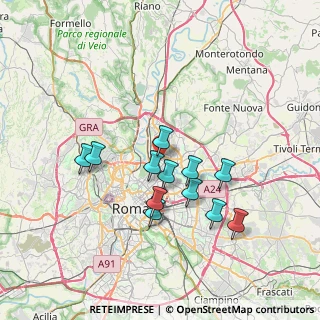 Mappa Viale Val Padana, 00141 Roma RM, Italia (6.6075)