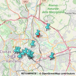 Mappa Viale Val Padana, 00141 Roma RM, Italia (5.06429)