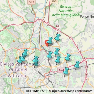 Mappa Viale Val Padana, 00141 Roma RM, Italia (4.35308)