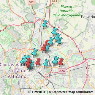 Mappa Viale Val Padana, 00141 Roma RM, Italia (3.8135)