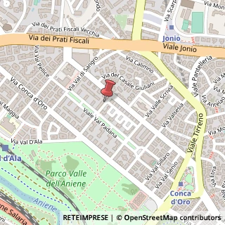 Mappa Via Val di Chienti,  63, 00141 Roma, Roma (Lazio)