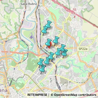 Mappa Via Val Grana, 00141 Roma RM, Italia (1.37364)