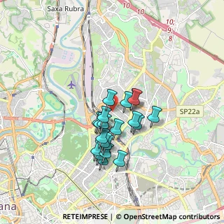 Mappa Via Val Grana, 00141 Roma RM, Italia (1.418)