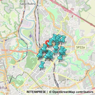 Mappa Via Val Grana, 00141 Roma RM, Italia (1.17167)
