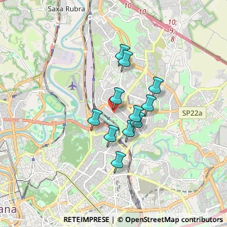 Mappa Via Val Grana, 00141 Roma RM, Italia (1.36)
