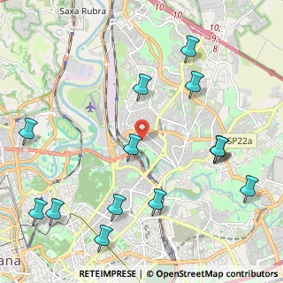 Mappa Via Val Grana, 00141 Roma RM, Italia (2.82286)