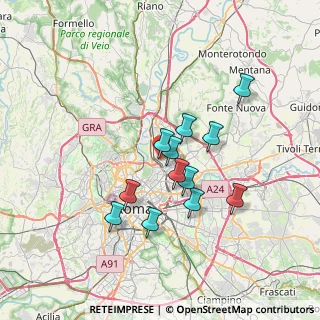 Mappa Via Val Grana, 00141 Roma RM, Italia (6.09333)