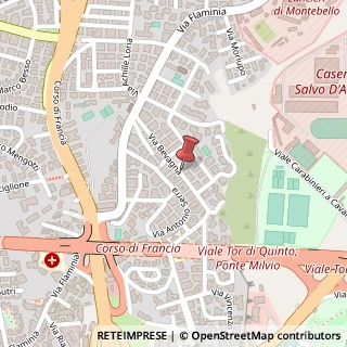 Mappa Via Bevagna, 41, 00191 Roma, Roma (Lazio)