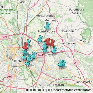 Mappa Via Abate di Tivoli, 00131 Roma RM, Italia (6.81)