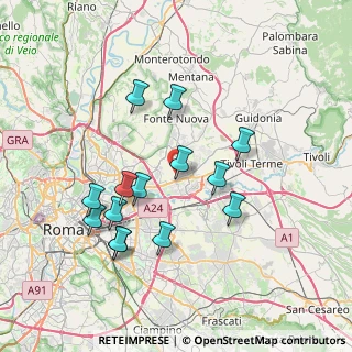 Mappa Via Abate di Tivoli, 00131 Roma RM, Italia (7.50214)