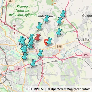Mappa Via Abate di Tivoli, 00131 Roma RM, Italia (3.91167)