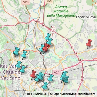 Mappa Via Monte Circeo, 00141 Roma RM, Italia (5.4215)