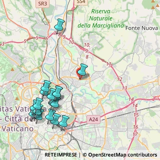Mappa Via Monte Circeo, 00141 Roma RM, Italia (5.38333)