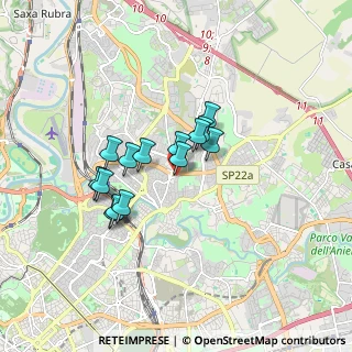 Mappa Via Monte Circeo, 00141 Roma RM, Italia (1.35071)