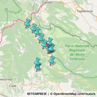 Mappa Contrada Misola, 00028 Subiaco RM, Italia (5.315)
