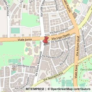 Mappa Via Ettore Romagnoli, 70, 00137 Roma, Roma (Lazio)