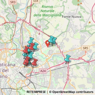 Mappa Via Tino Buazzelli, 00156 Roma RM, Italia (4.03267)