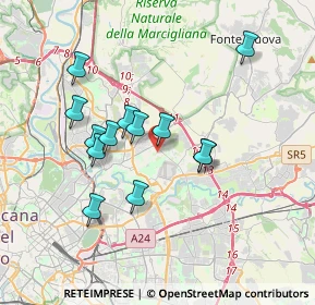 Mappa Via Tino Buazzelli, 00137 Roma RM, Italia (3.35308)
