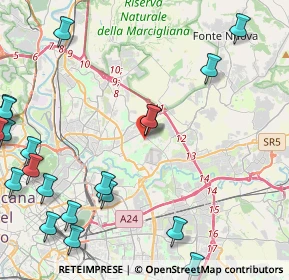 Mappa Via Tino Buazzelli, 00137 Roma RM, Italia (6.463)