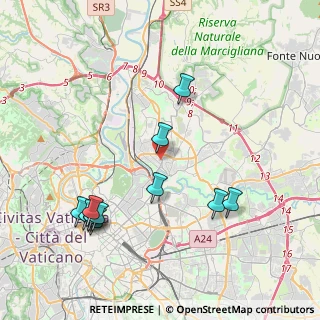 Mappa Via Valsesia, 00141 Roma RM, Italia (4.71833)