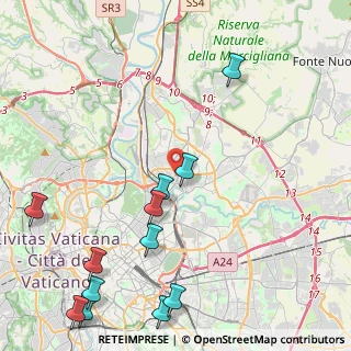 Mappa Via Valsesia, 00141 Roma RM, Italia (6.11833)