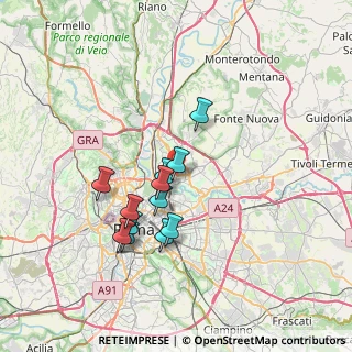 Mappa Via Corsaglia, 00141 Roma RM, Italia (6.37833)