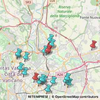 Mappa Via Gennargentu, 00141 Roma RM, Italia (5.3495)