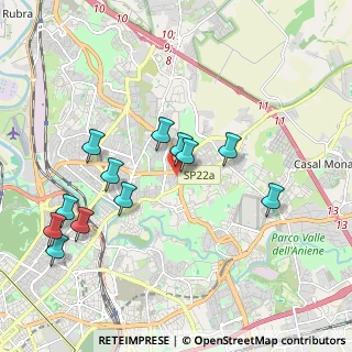 Mappa Via Enrico Panzacchi, 00137 Roma RM, Italia (2.09)