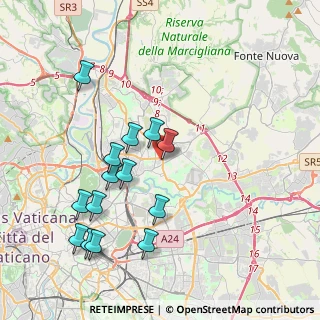 Mappa Via Enrico Panzacchi, 00137 Roma RM, Italia (4.32643)